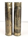 Paar Französische ? Kartuschen von 1916, Höhe je knapp 35cm. Nachkriegsumbau zur Blumenvase