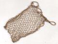 Einkaufsnetz aus Tarnnetz.   Gesamthöhe  etwa 40cm , Nachkriegsprodukt "Schwerter zu Pflugscharen "