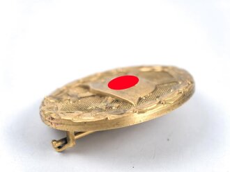 Verwundetenabzeichen in gold, Hersteller 30 für Hauptmünzamt Wien, sehr guter Zustand
