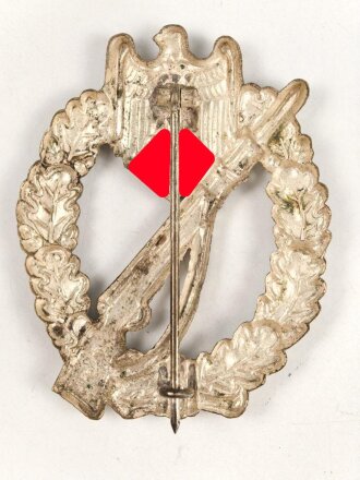 Infanteriesturmabzeichen in silber, Buntmetall, hohl geprägt und versilbert