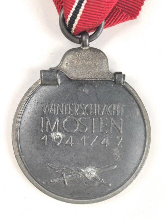 Medaille Winterschlacht im Osten, kein Hersteller im Bandring, am Band