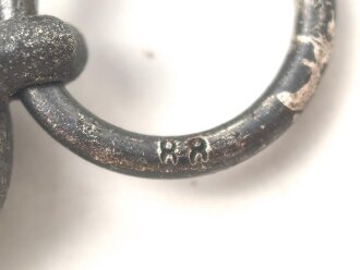 Medaille Winterschlacht im Osten, Hersteller 88 im Bandring für Werner Redo, Saarlautern. Band beiliegend