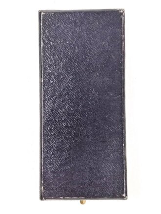 Etui zum Ehrenkreuz der Deutschen Mutter in gold, Hersteller Hans Grad Wien. Deckel vorne leicht verzogen