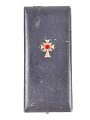 Etui zum Ehrenkreuz der Deutschen Mutter in gold, Hersteller Hans Grad Wien.
