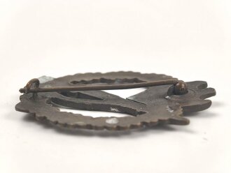 Infanteriesturmabzeichen in bronze, Zink bronziert, Hersteller JB & Co. Ungereinigtes Stück