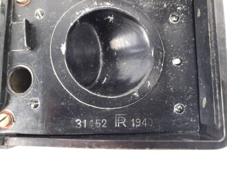 Feldfernsprecher 33 Wehrmacht, datiert 1940.  Ungereinigt, Funktion nicht geprüft