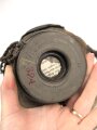 1.Weltkrieg Gasmaske. Guter Zustand, Leder weich. Der Filter datiert 1918, mit Schnappfilter 18.