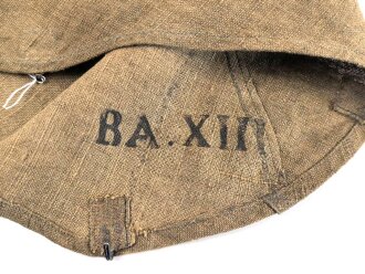 1.Weltkrieg , feldgrauer Überzug für ein Tschako für Mannschaften. Kammerstück des B.A. XIII in gutem Zustand