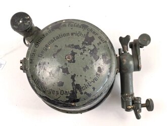 1.Weltkrieg, M Blink 16 von Carl Zeiss Jena . Elektrisches Blinkgerät. Originallack, ungereinigtes Stück