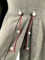 1.Weltkrieg Preußen, feldgrauer Waffenrock Modell 1910 für einen Angehörigen im Telegrapghen Bataillion 5. Eigentumstück mit kleinem Mottenschaden am rechten Ärmel, sonst in sehr gutem Zustand