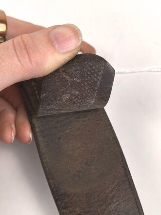 1.Weltkrieg , Koppelriemen für Mannschaften. Ungereinigtes Stück, Gesamtlänge 108cm