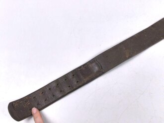 1.Weltkrieg , Koppelriemen für Mannschaften. Ungereinigtes Stück, Gesamtlänge 108cm
