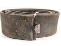 1.Weltkrieg , Koppelriemen für Mannschaften. Ungereinigtes Stück, Gesamtlänge 108cm