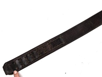 1.Weltkrieg , Koppelriemen für Mannschaften. Ungereinigtes Stück, Gesamtlänge 99cm