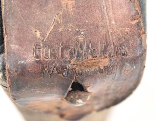 1.Weltkrieg, Tasche zum Vermittlungskästchen aus Ersatzmaterial. Ungereinigtes Stück