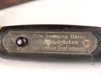 1.Weltkrieg, ziviler Klappenschrank OB05k zu 5 Leitungen. Im laufe des Krieges uch von der Armee benutzt, sieht man immer mal wieder auf Fotos. Guter Gesamtzustand, Funktion nicht geprüft