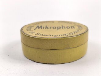 1.Weltkrieg , Dose mit Ersatzmikrofon
