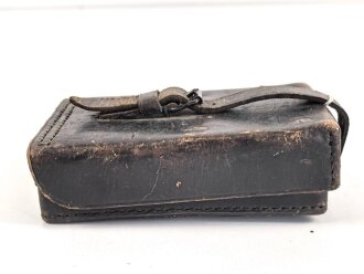 1.Weltkrieg , Elementprüfer alter Art in Ledertasche, diese datiert 1916