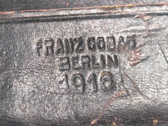 1.Weltkrieg , Elementprüfer alter Art in Ledertasche, diese datiert 1916