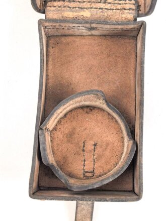 1.Weltkrieg , Elementprüfer alter Art in Ledertasche, diese datiert 1916