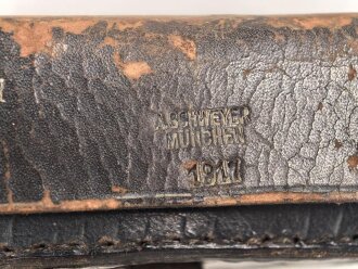 1.Weltkrieg , Tasche für Elementprüfer , unvollständig, datiert 1917