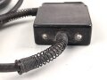 Anschlusskabel zum Brustmikrofon 33 der Wehrmacht ( oder Verlängerungskabel für Feldfernsprecher 33 und Flak Abfrage) . Steckverbindung aus Metall, Ungereinigt, Funktion nicht geprüft