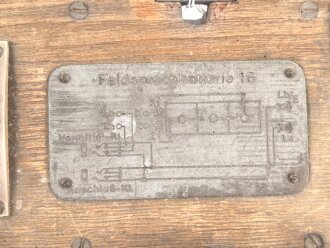 1.Weltkrieg, Feldsprechbatterie 16, ungereinigtes Stück