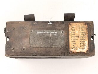 1.Weltkrieg, Feldsprechbatterie 17,  ungereinigtes Stück