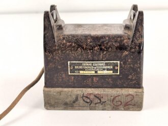 SB Zusatz 33 für den Feldfernsprecher 33. Funktion nicht geprüft, datiert 1937