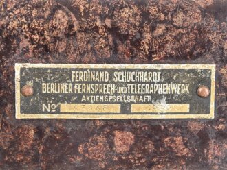SB Zusatz 33 für den Feldfernsprecher 33. Funktion nicht geprüft, datiert 1937