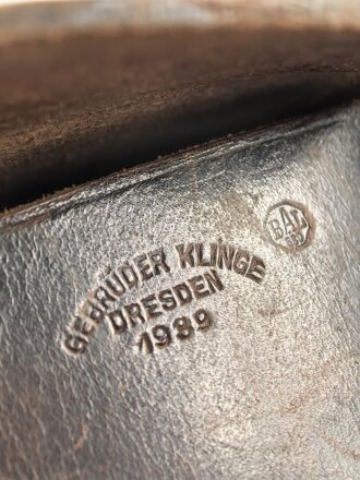 Werkzeugtasche Nachrichtentruppe. Ungeschwärztes Stück von 1939 mit Luftwaffenabnahme