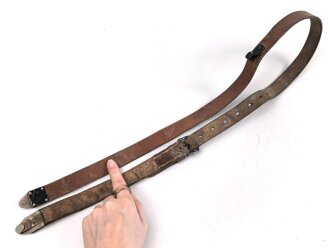 Trageriemen zum Feldfernsprecher 33 der Wehrmacht, getragenes Stück