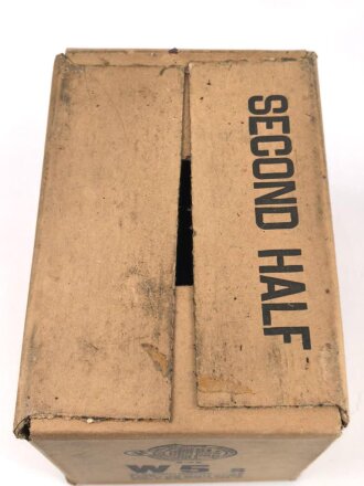 U.S. WWII, Carton, Ration, Menu N° 5, second Half of 5 rations. Dated March 1945