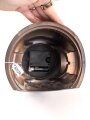 Kolben von einem gewaltigen Motor. Aluminium , vermutlich eloxiert. Durchmesser knapp 16,5cm, Zum Dekorationsobjekt als Uhr umgebaut. Funktion nicht geprüft