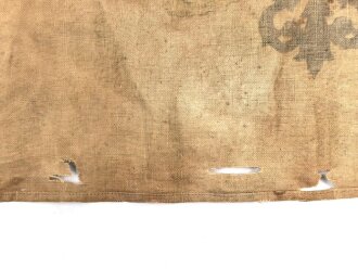 Lanzenflagge Preussen. getragenes Kammerstück mit starken Altersspuren