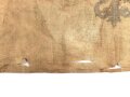Lanzenflagge Preussen. getragenes Kammerstück mit starken Altersspuren