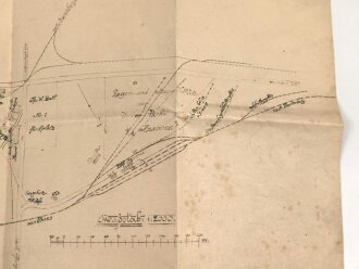 1. Weltkrieg, zwei Lagepläne für Pionier Munition in "Sorel Ferme und Azannes"