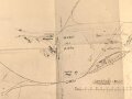 1. Weltkrieg, zwei Lagepläne für Pionier Munition in "Sorel Ferme und Azannes"
