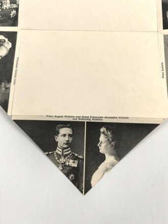 Kaiserreich und 1. Weltkrieg, faltbarer Briefumschlag "Hohenzollernbrief"