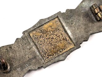 Nahkampfspange in bronze , Zink, die bronzierung vergangen. Hersteller FLL, getragenes Stück in gutem Zustand