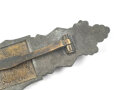 Nahkampfspange in bronze , Zink, die bronzierung vergangen. Hersteller FLL, getragenes Stück in gutem Zustand
