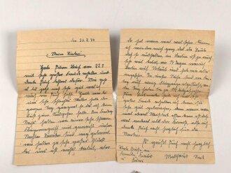 Feldpostbrief eines Angehörigen der Waffen SS. Feldpostnummer 46253 ( SS-Artillerie-Mess-Batterie der SS-Panzergrenadier-Division "Das Reich")