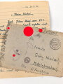 Feldpostbrief eines Angehörigen der Waffen SS. Feldpostnummer 46253 ( SS-Artillerie-Mess-Batterie der SS-Panzergrenadier-Division "Das Reich")
