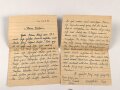Feldpostbrief eines Angehörigen der Waffen SS. Feldpostnummer 46253 ( SS-Artillerie-Mess-Batterie der SS-Panzergrenadier-Division "Das Reich")