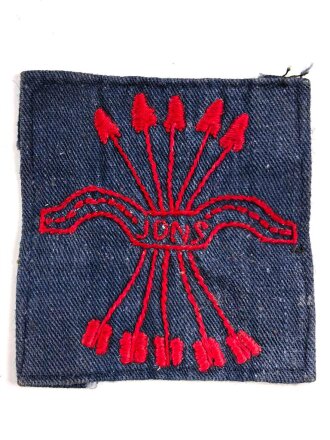 Spanien , Abzeichen der JONS (Juntas de Ofensiva Nacional-Sindicalista)  Maße etwa 6 x 6cm