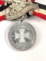 Preussen, tragbare Erinnerungsmedaille anlässlich der Fahnenweihe des Krieger- und Militärvereins Delkenheim 1900.