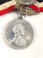 Preussen, tragbare Erinnerungsmedaille anlässlich der Fahnenweihe des Krieger- und Militärvereins Delkenheim 1900.