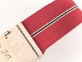 Bündel Ordensband zur Medaille Winterschlacht im Osten. Breite 31mm. In der originalen Banderole. Laut Banderole 25 Meter