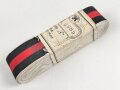 Bündel Ordensband zur Anschlussmedaille 1.Oktober 1938. Breite 30mm. In der originalen Banderole, laut dieser 10 Meter
