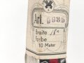 Bündel Ordensband zur Anschlussmedaille 1.Oktober 1938. Breite 30mm. In der originalen Banderole, laut dieser 10 Meter